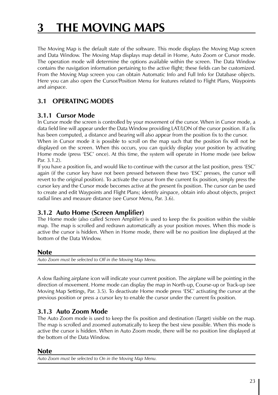 3 the moving maps | AvMap GeoPilot II Plus User Manual | Page 23 / 94