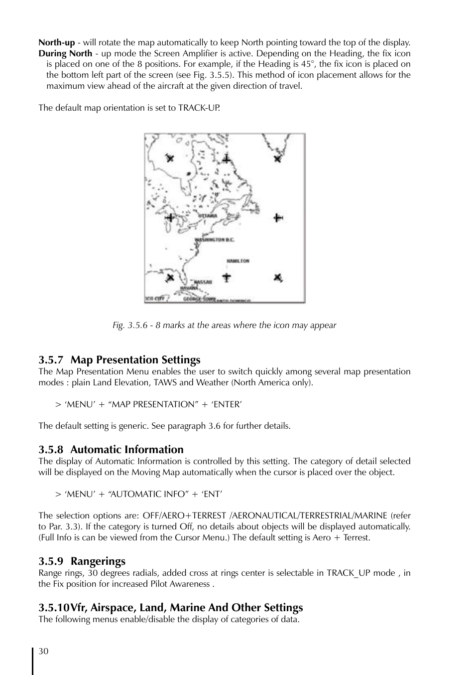 AvMap GeoPilot II Plus User Manual | Page 30 / 94