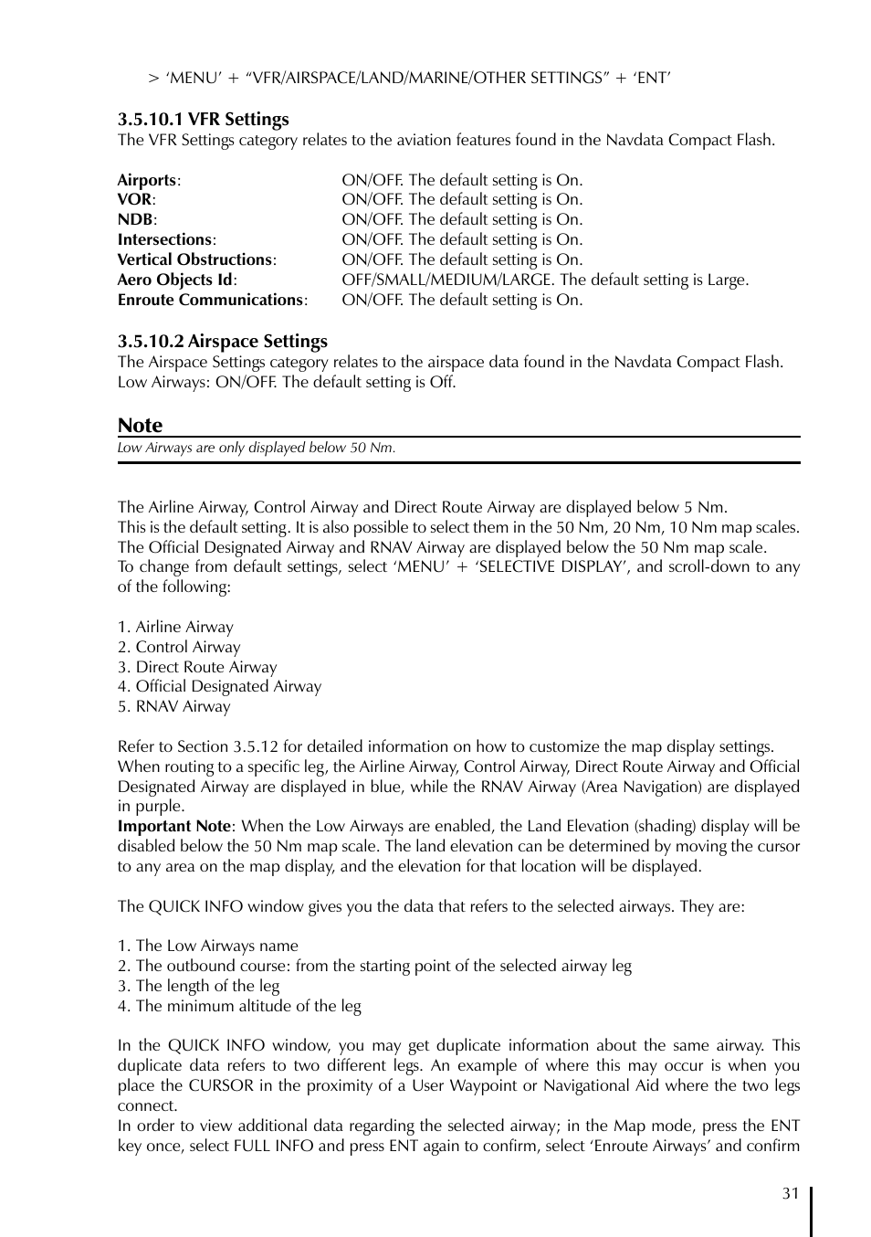 AvMap GeoPilot II Plus User Manual | Page 31 / 94