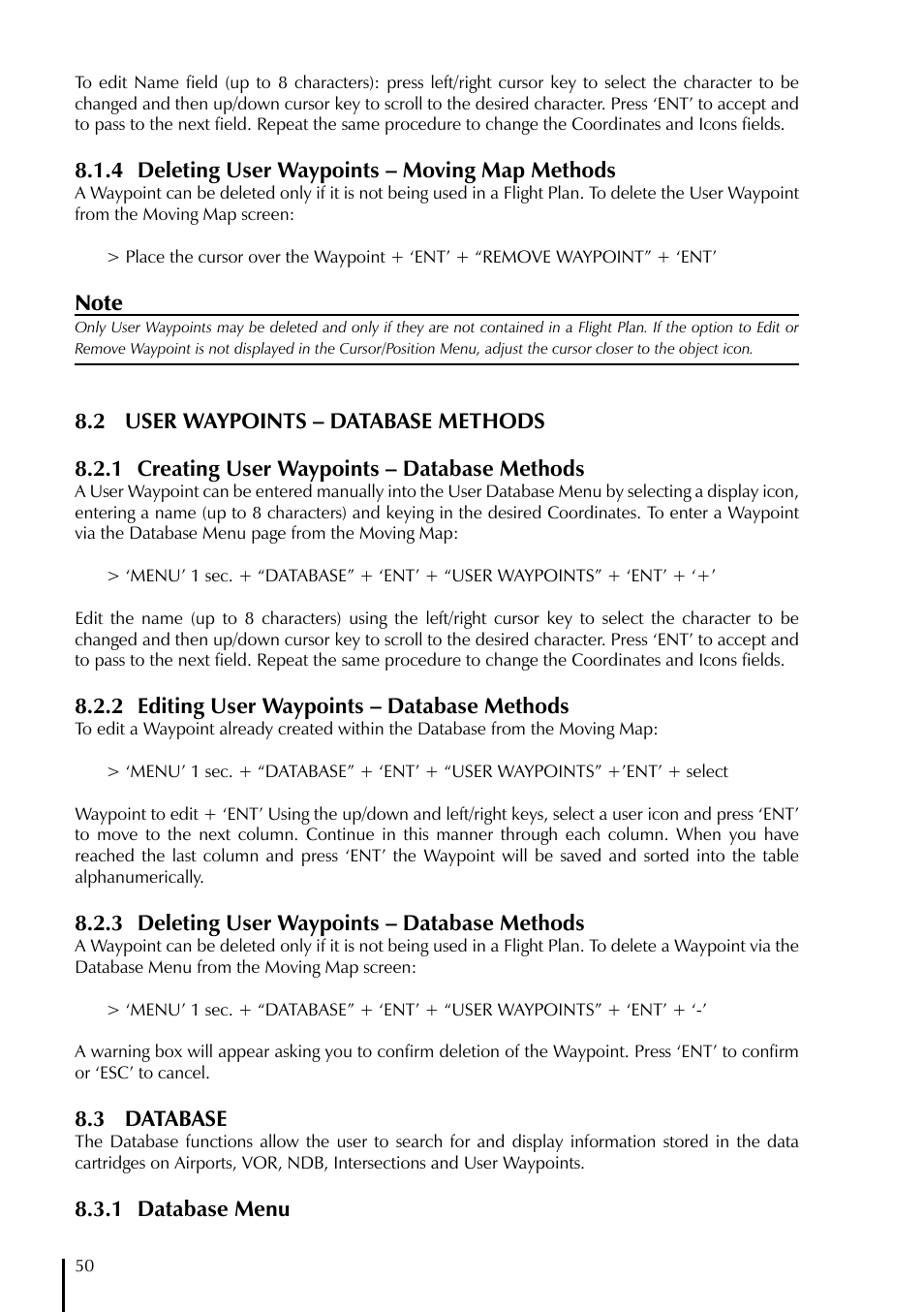AvMap GeoPilot II Plus User Manual | Page 50 / 94