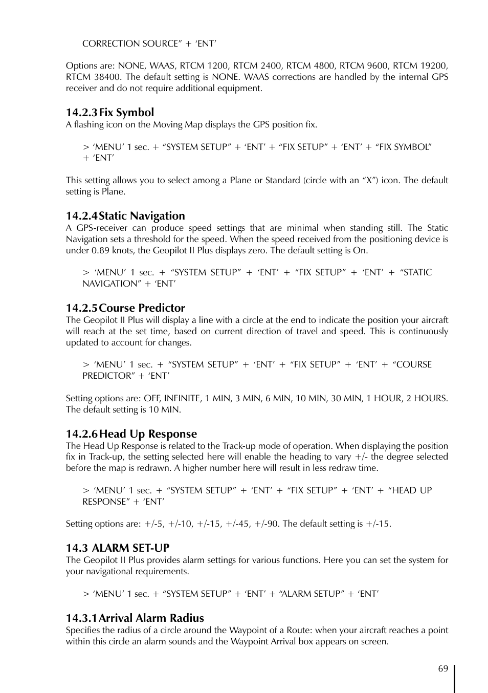 AvMap GeoPilot II Plus User Manual | Page 69 / 94