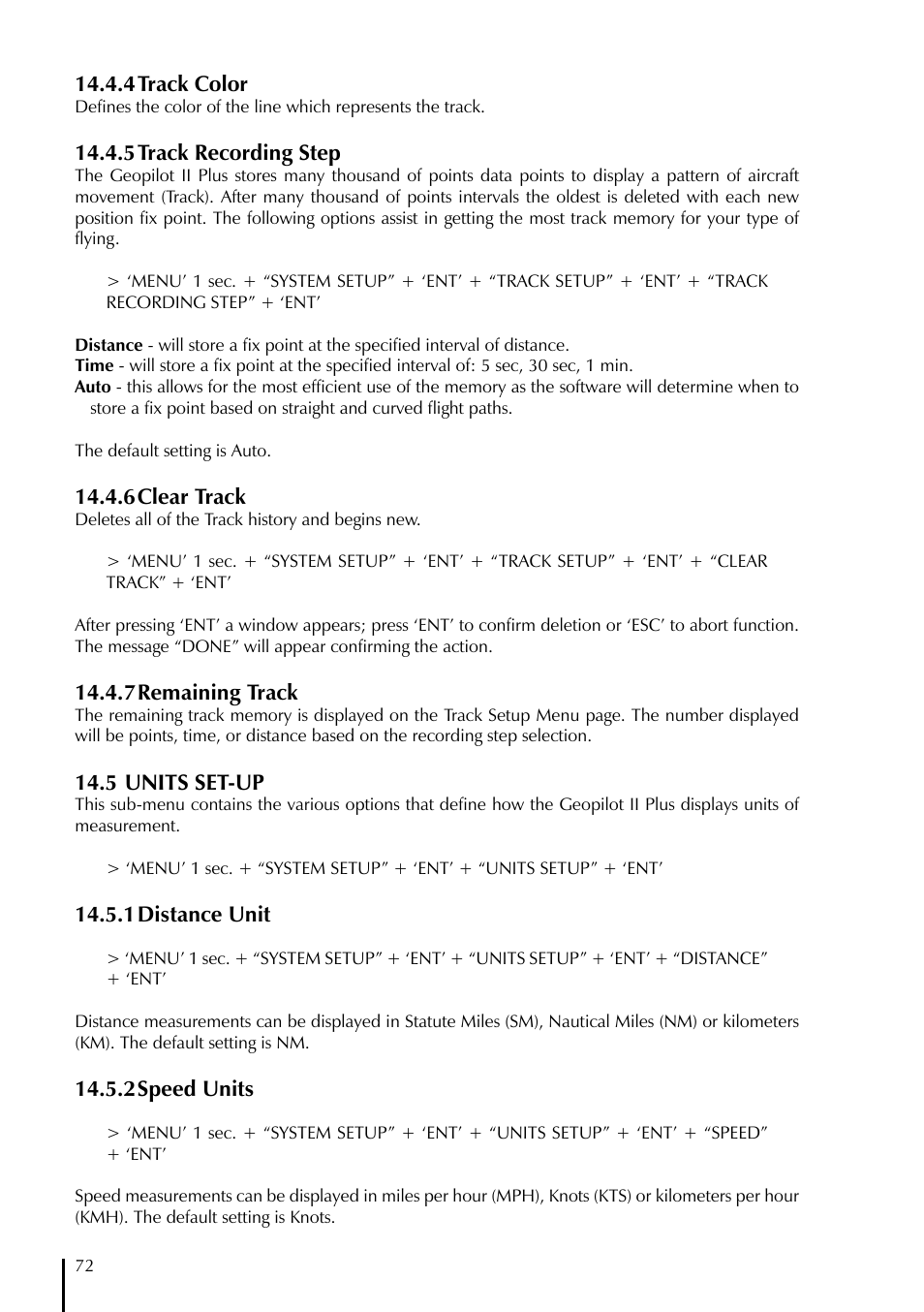 AvMap GeoPilot II Plus User Manual | Page 72 / 94