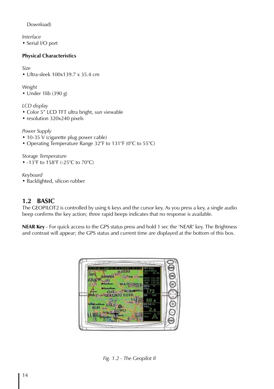 2 basic | AvMap GeoPilot II User Manual | Page 14 / 92