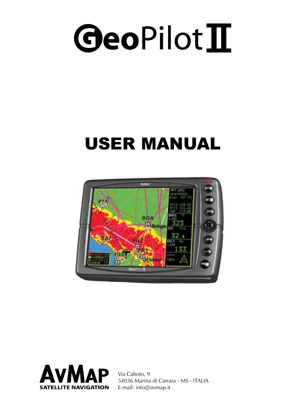 User manual | AvMap GeoPilot II User Manual | Page 3 / 92