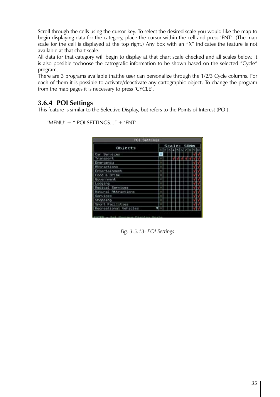 4 poi settings | AvMap GeoPilot II User Manual | Page 35 / 92