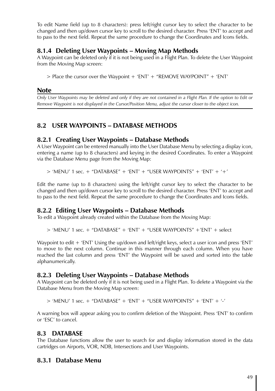 AvMap GeoPilot II User Manual | Page 49 / 92
