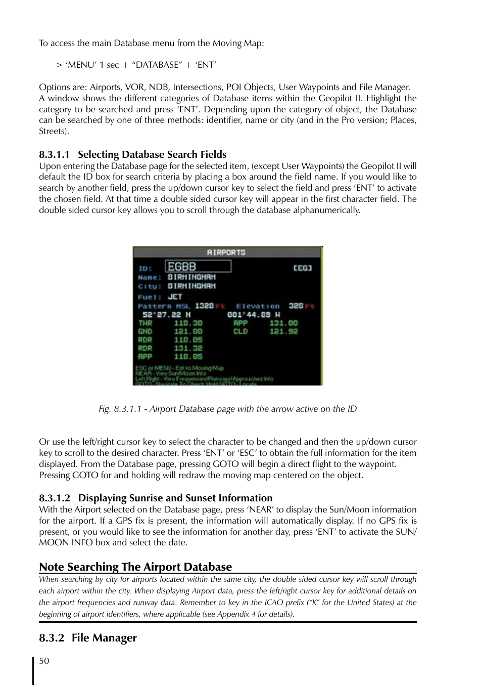 2 file manager | AvMap GeoPilot II User Manual | Page 50 / 92