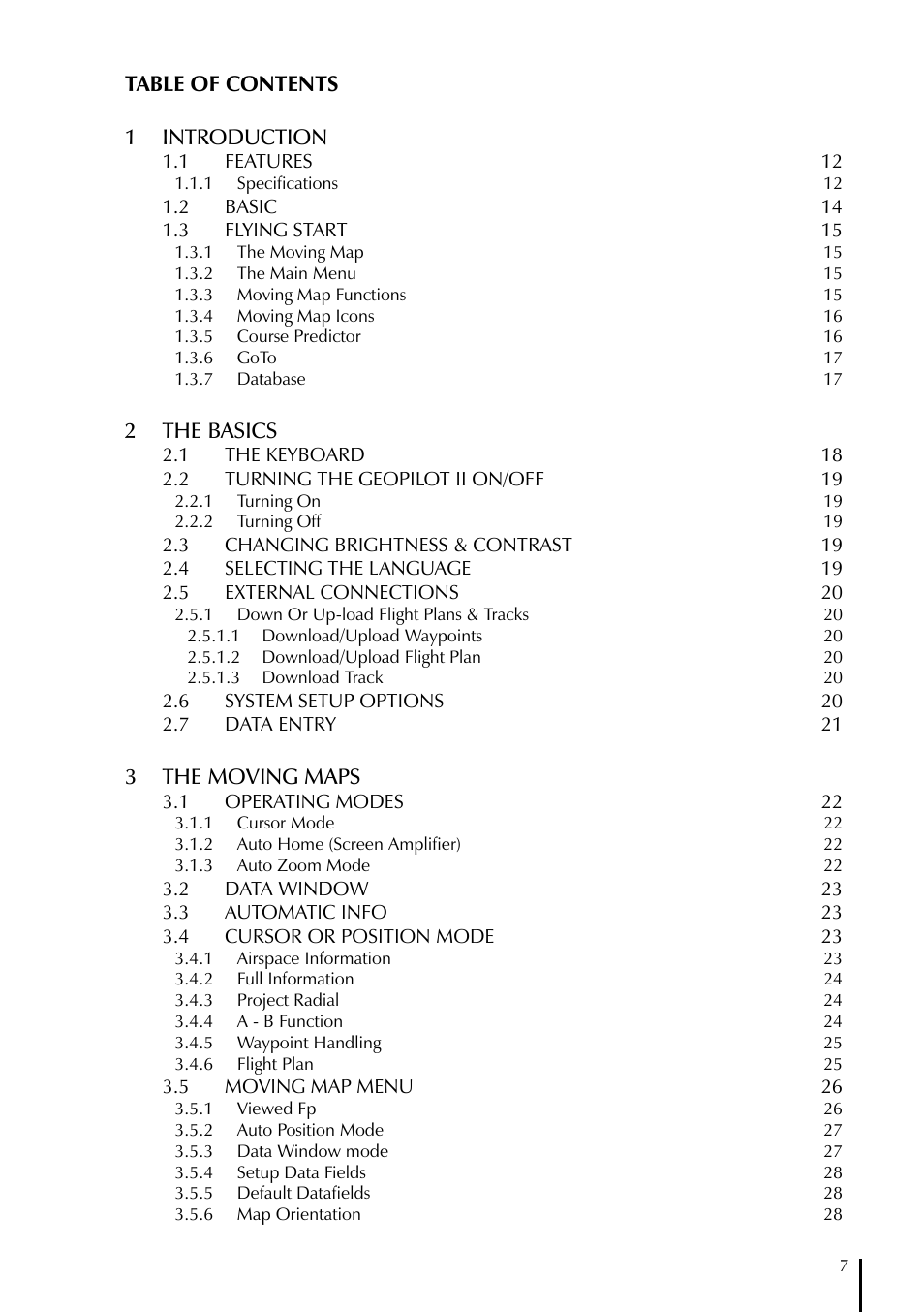 AvMap GeoPilot II User Manual | Page 7 / 92