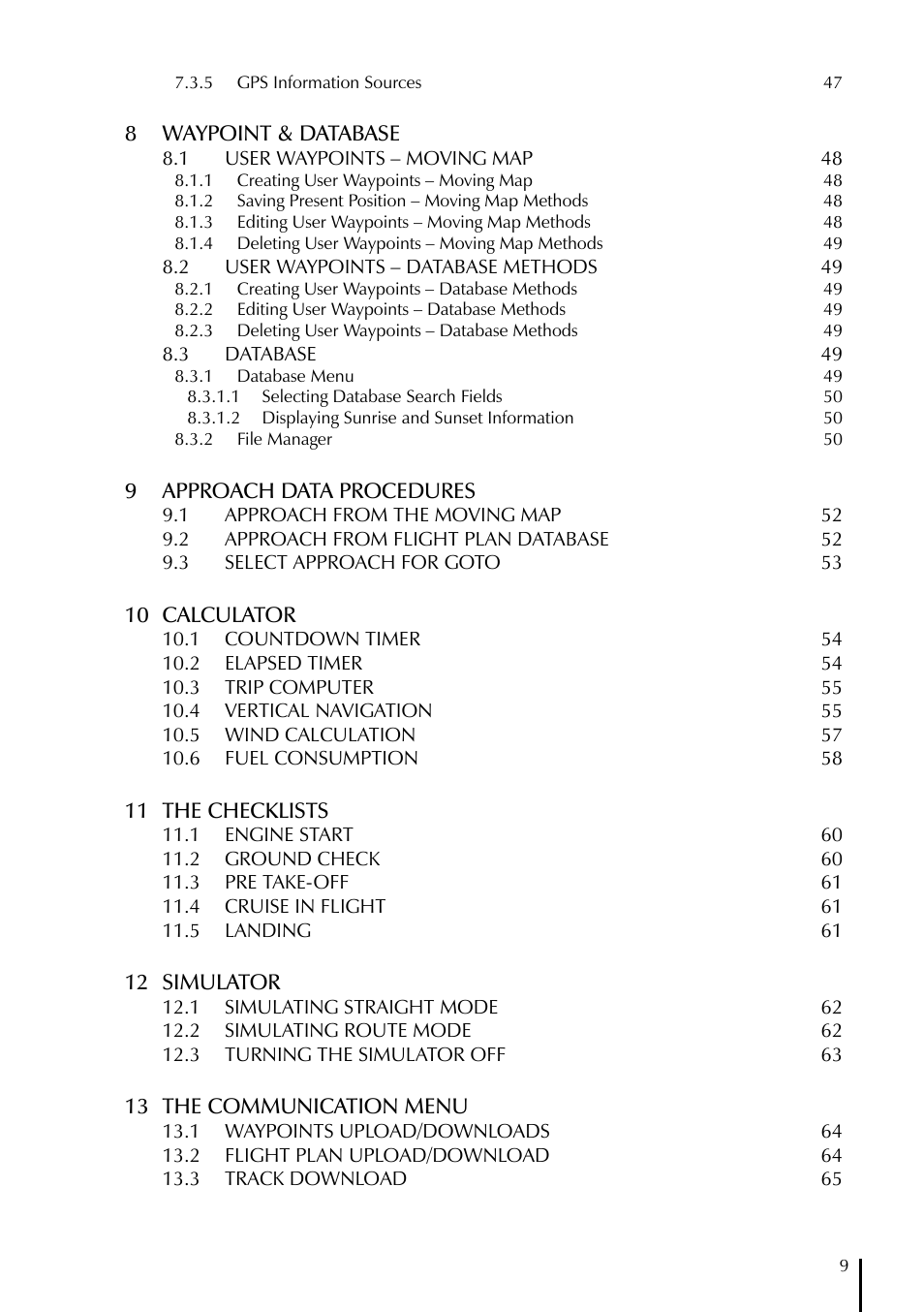 AvMap GeoPilot II User Manual | Page 9 / 92