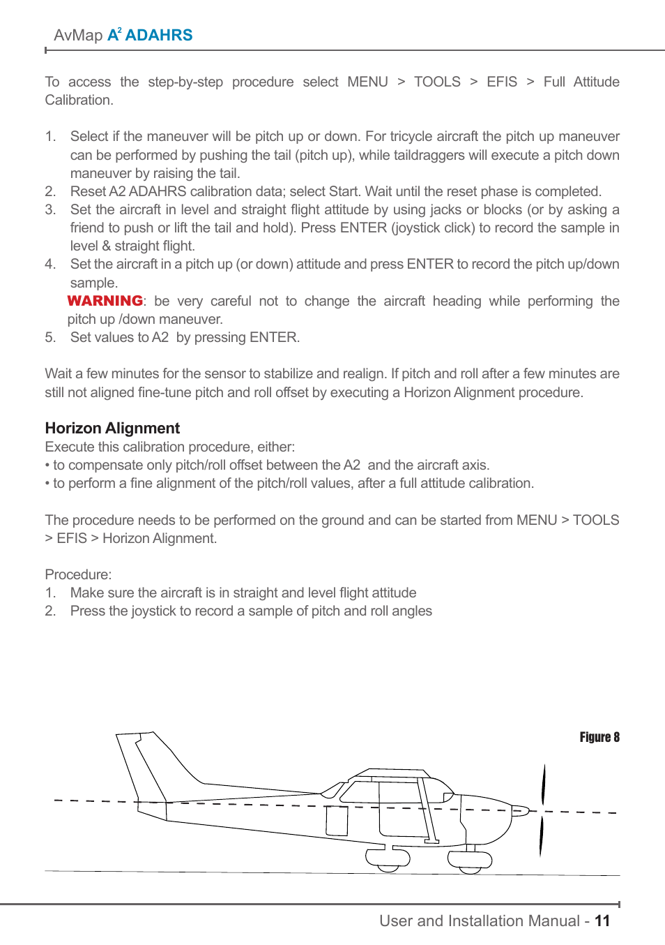 AvMap A2 ADAHRS User Manual | Page 11 / 16