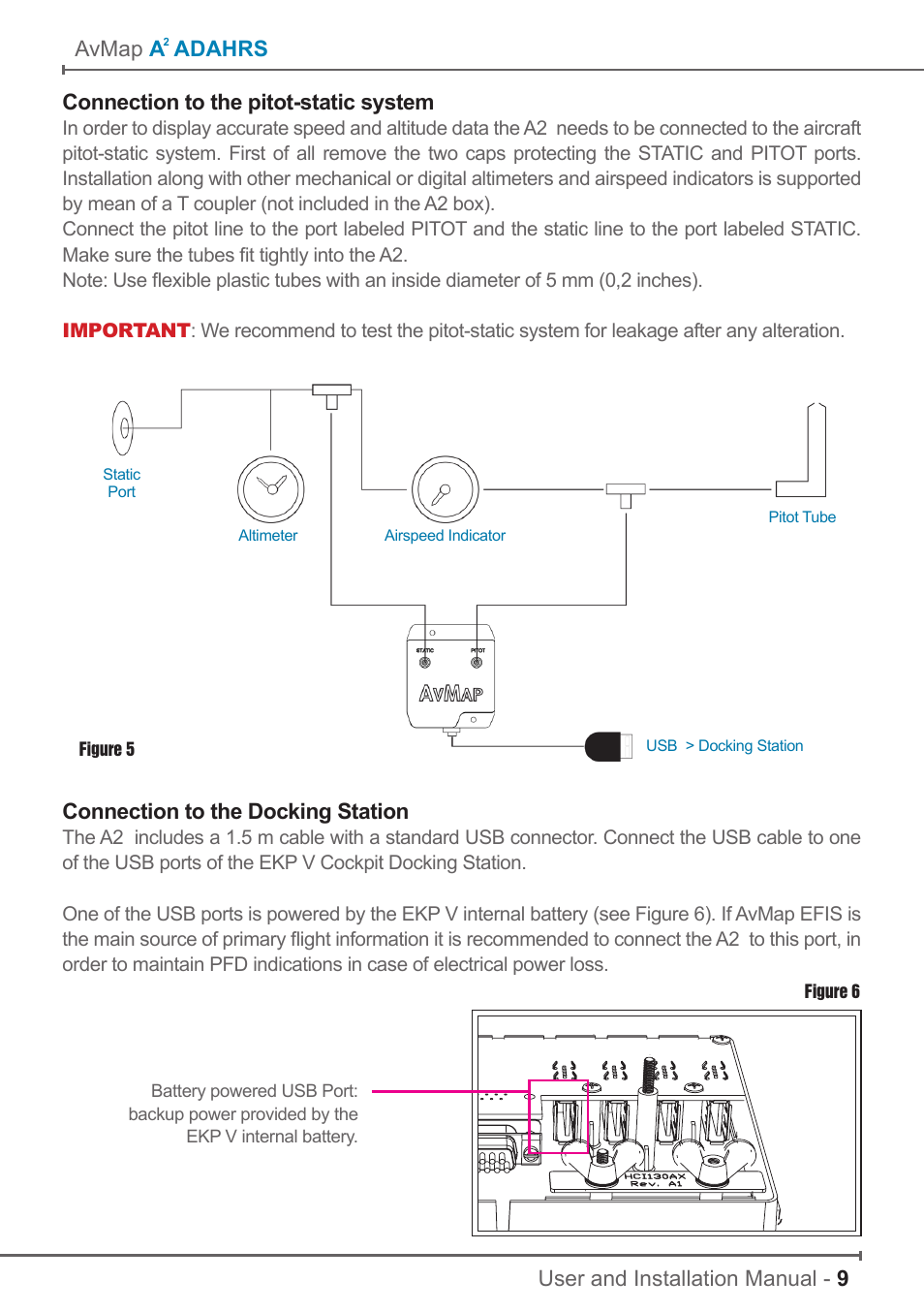 AvMap A2 ADAHRS User Manual | Page 9 / 16