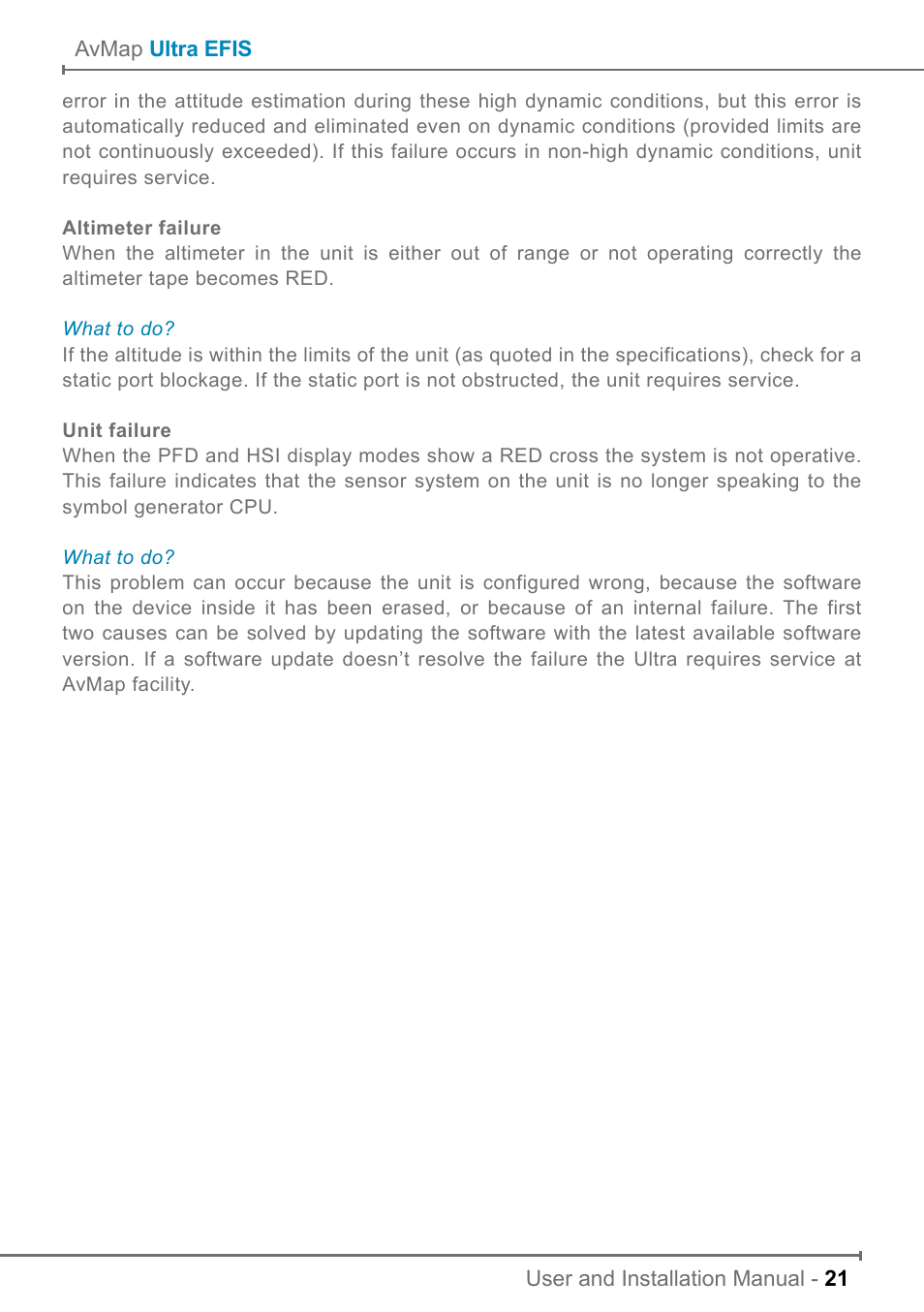 AvMap ULTRA UX0EFS3XAM User Manual | Page 21 / 24