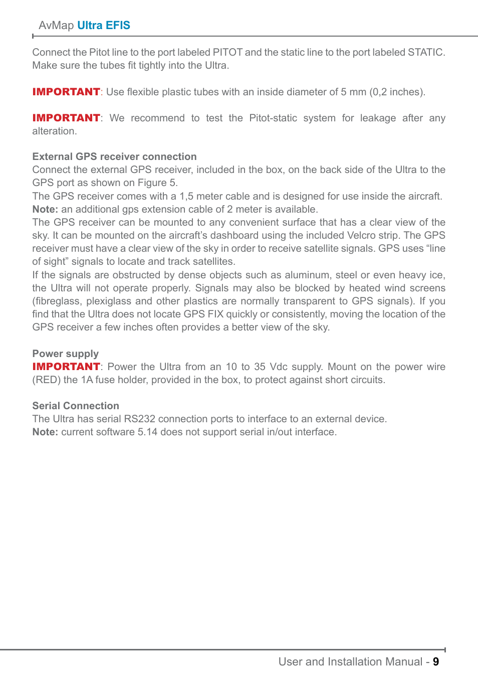 AvMap ULTRA UX0EFS2XAM User Manual | Page 9 / 24