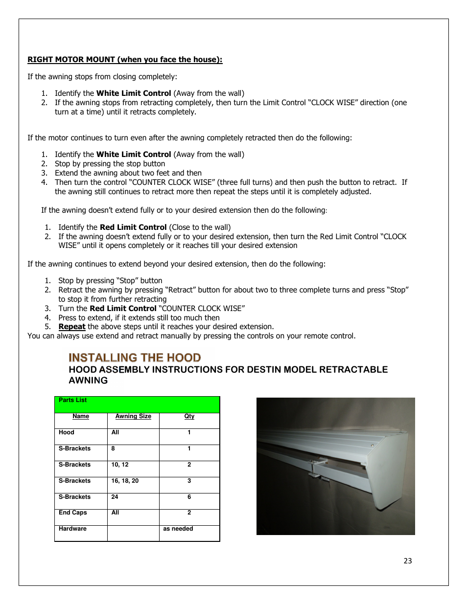 Awntech DESTIN User Manual | Page 23 / 35