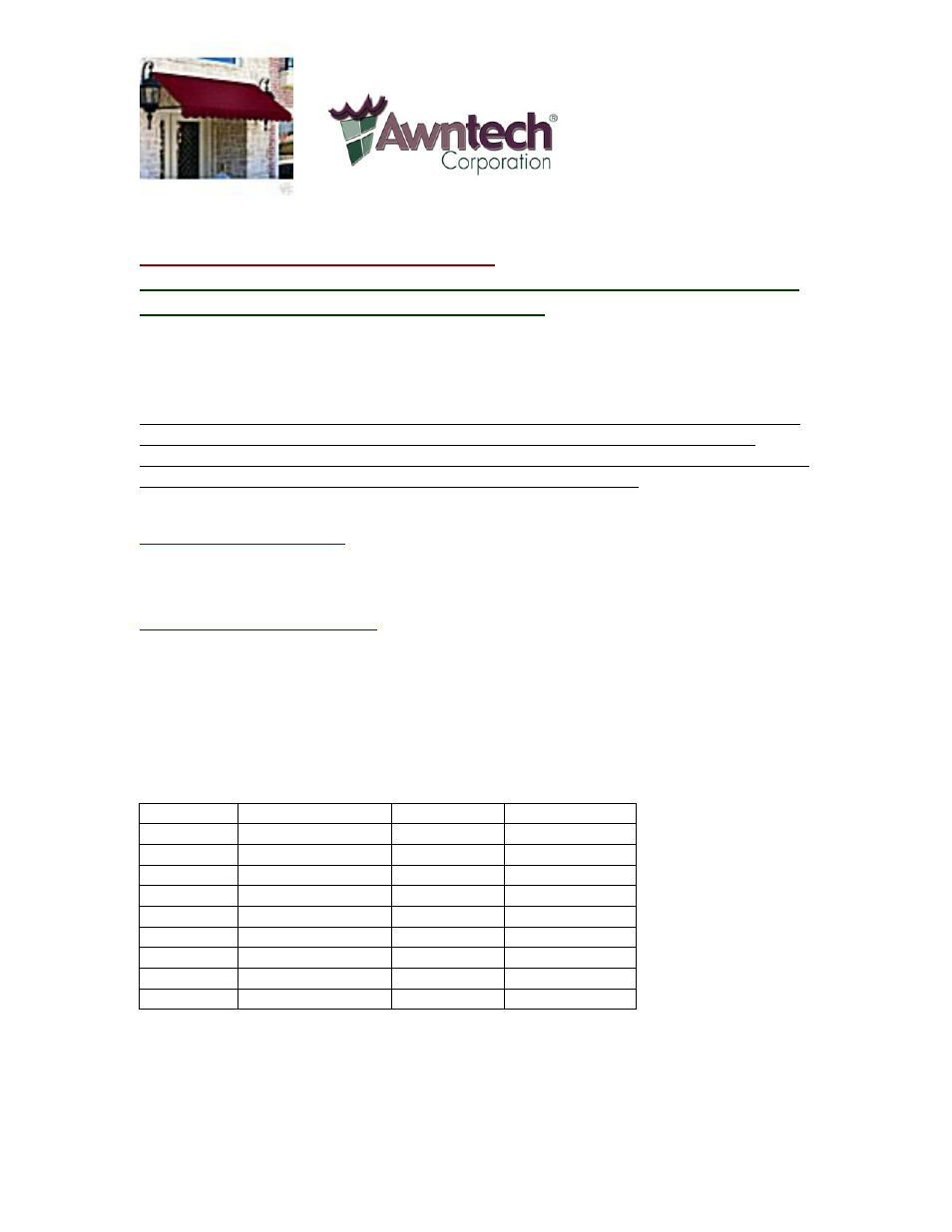 Awntech DallasRetro CR33-NV User Manual | 9 pages