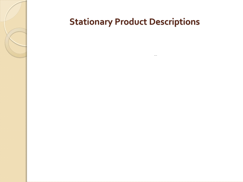 Stationary product descriptions | Awntech Bahama User Manual | Page 6 / 34