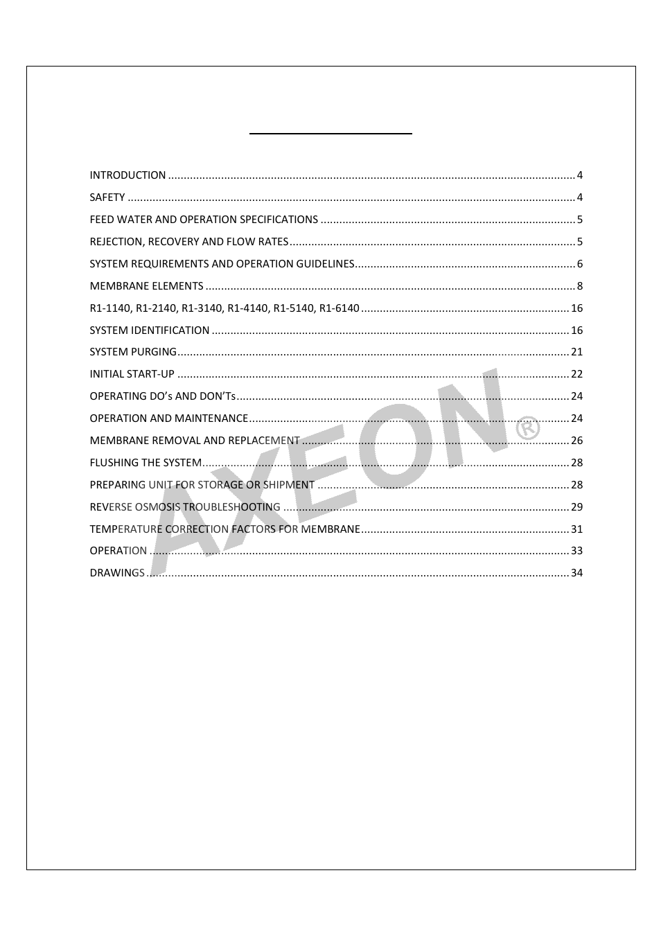 AXEON R1-Series User Manual | Page 3 / 58