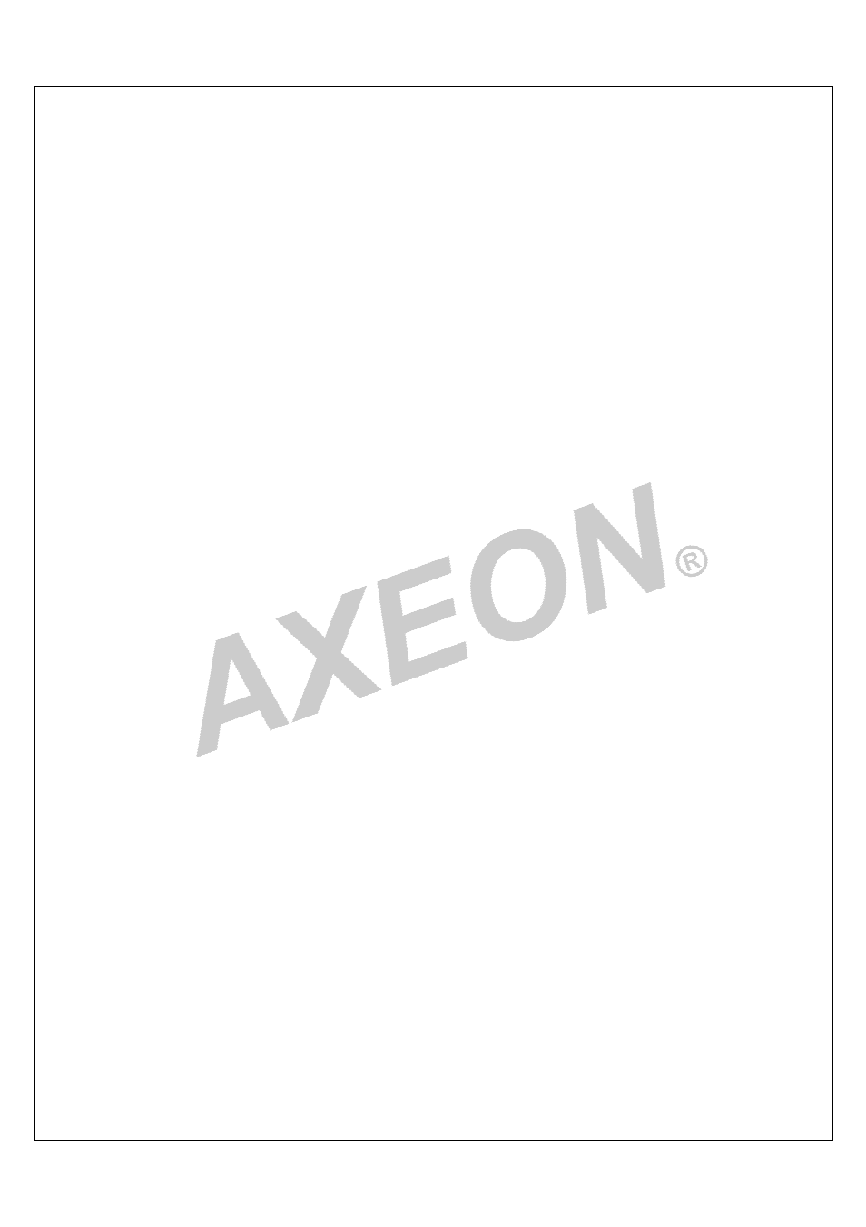 This page intentionally left blank | AXEON R1-Series User Manual | Page 58 / 58