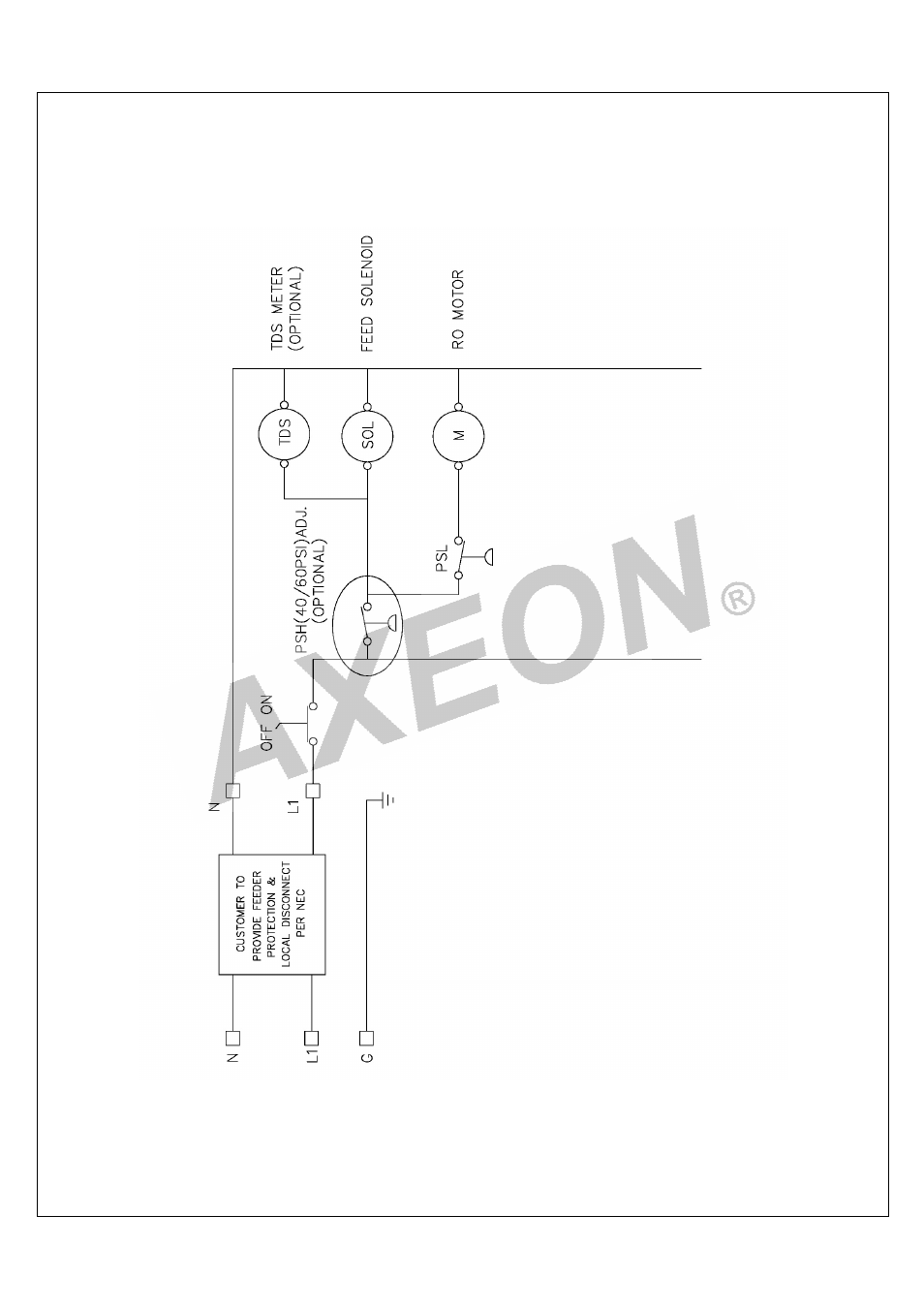 110v electrical schematic | AXEON AT-Series User Manual | Page 43 / 45