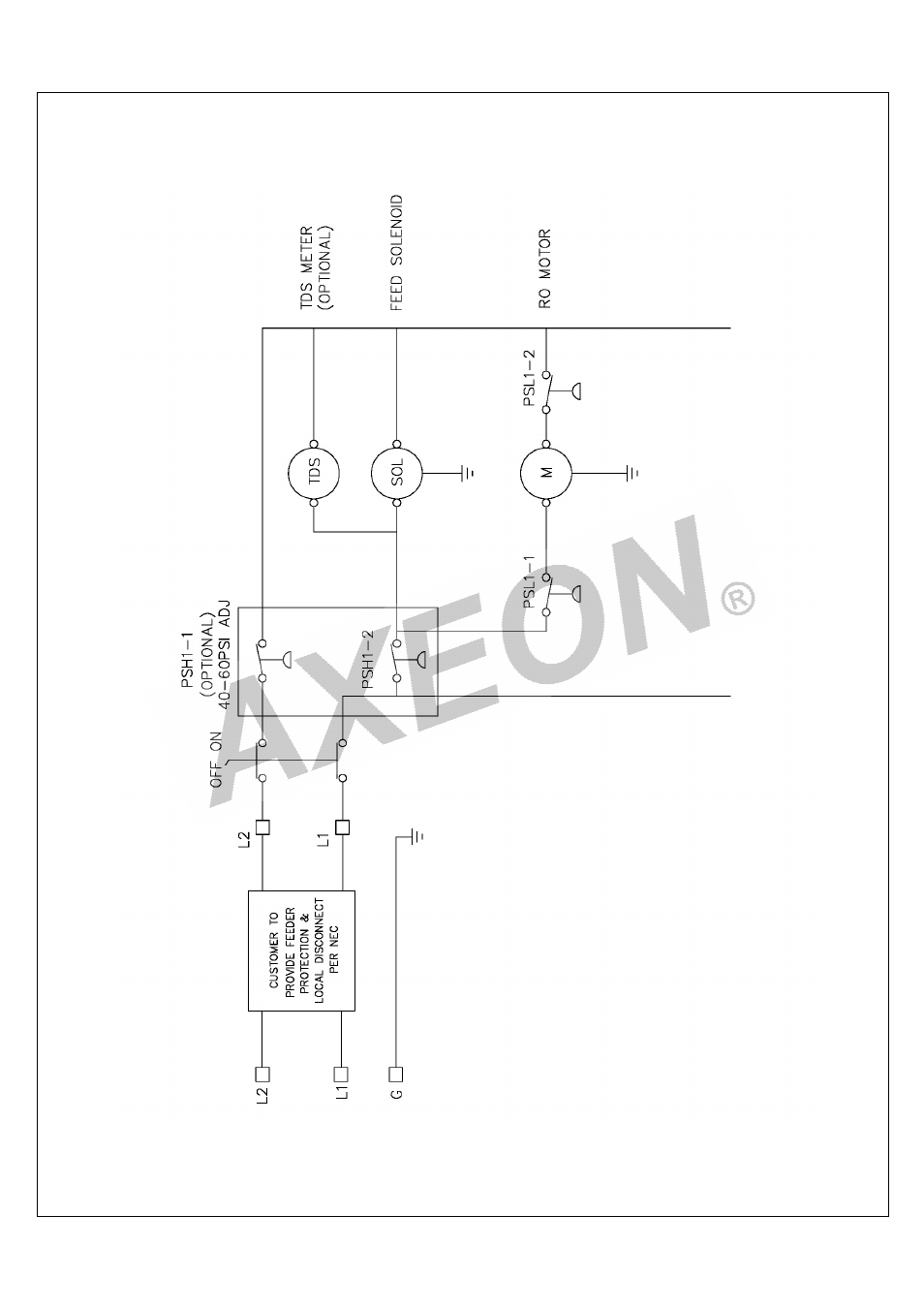 220v electrical schematic | AXEON AT-Series User Manual | Page 44 / 45