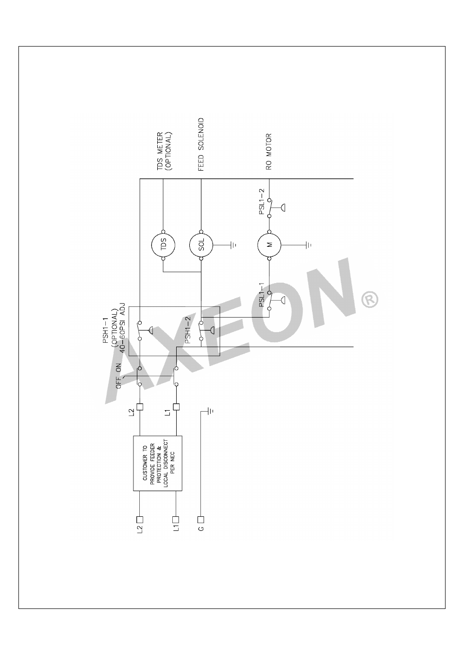 220v electrical schematic | AXEON BT-Series User Manual | Page 47 / 48