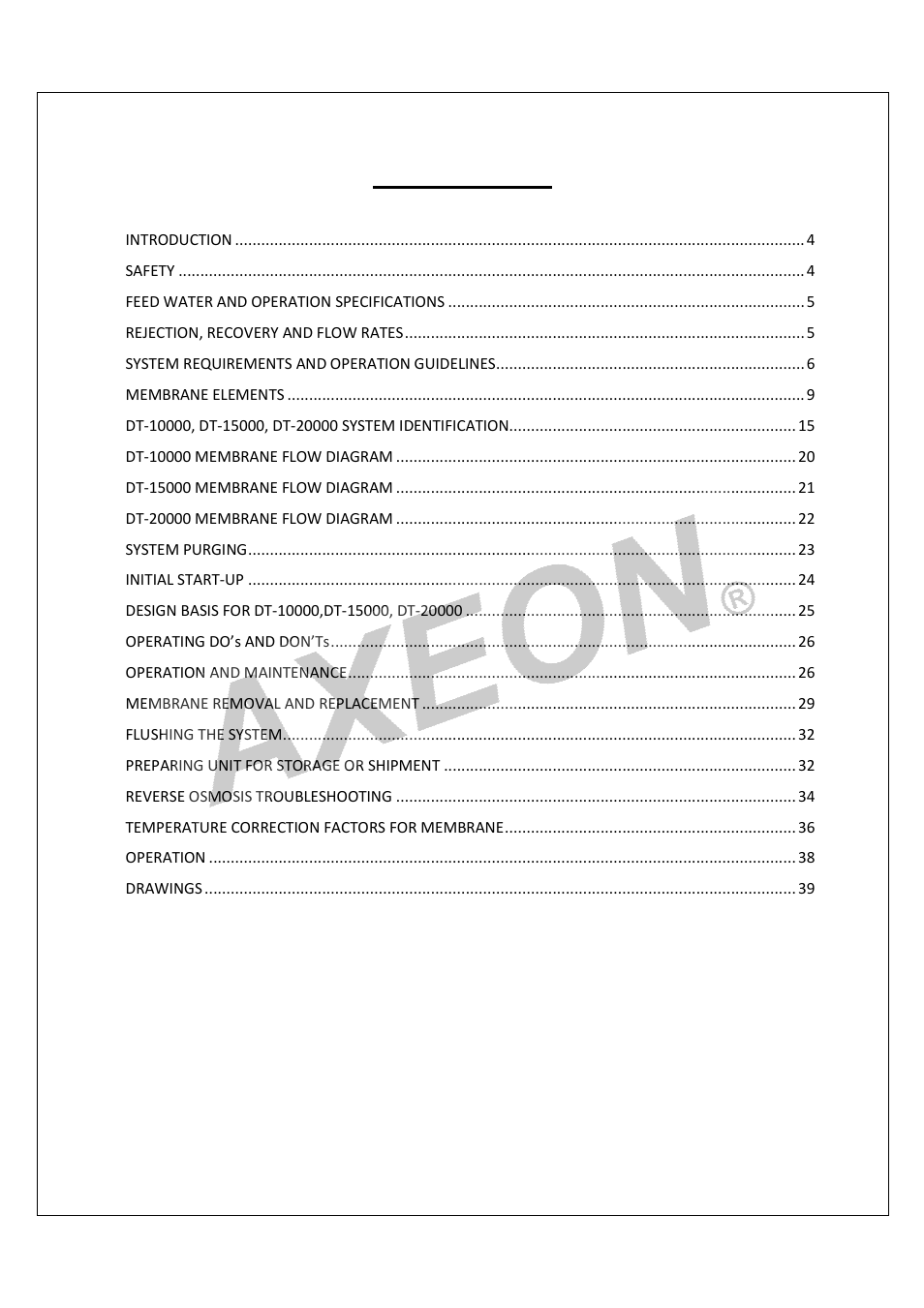 AXEON DT-Series User Manual | Page 3 / 55