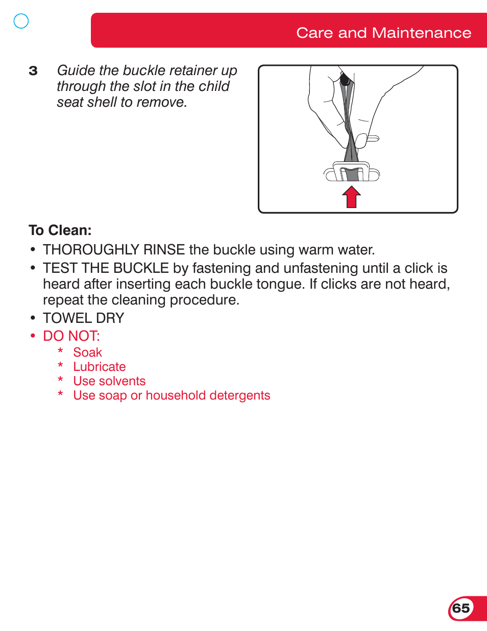 Britax ADVOCATE 70 CS User Manual | Page 67 / 72
