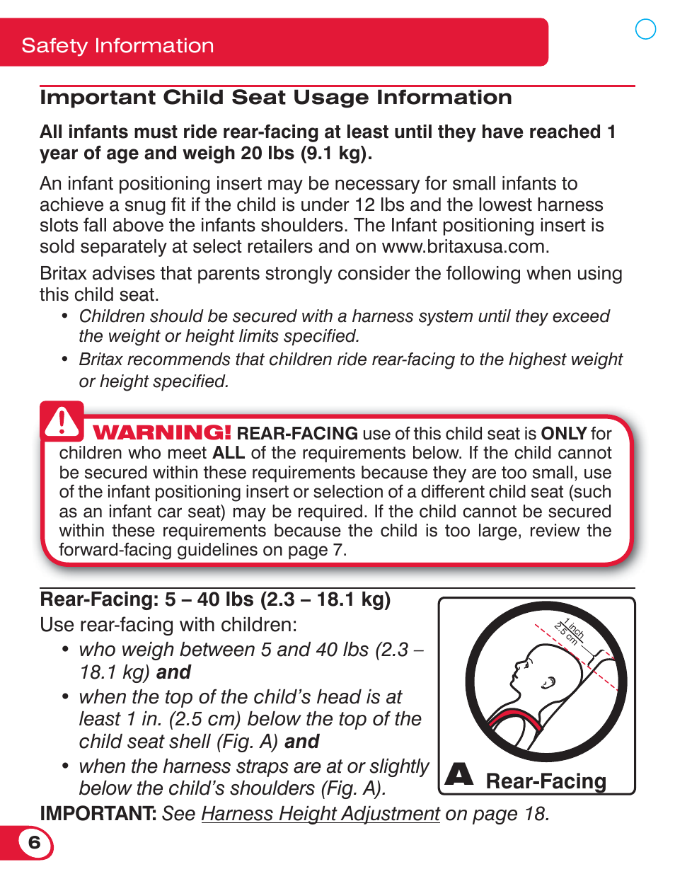 Britax ADVOCATE 70 CS User Manual | Page 8 / 72