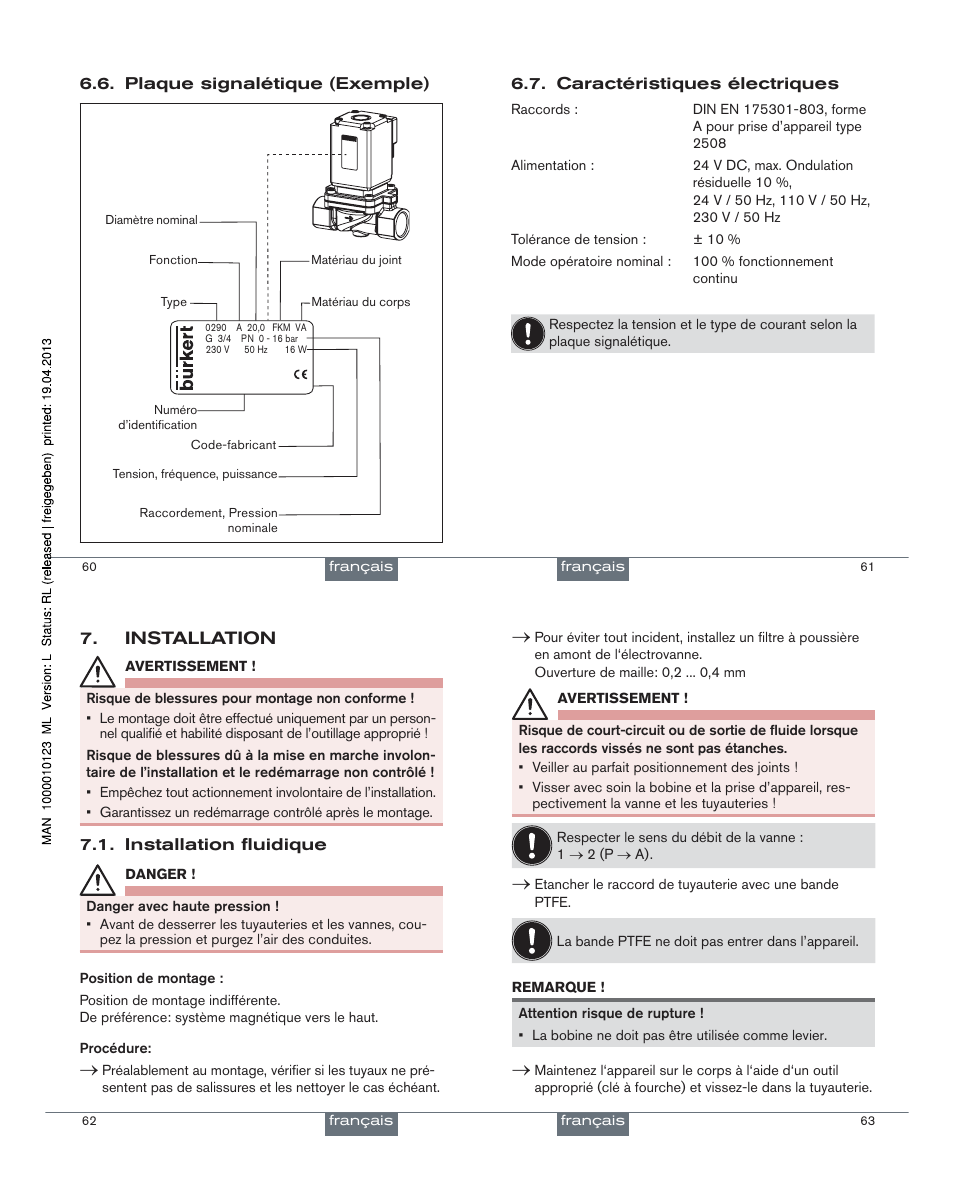 AXEON Burkert-Series User Manual | Page 18 / 21