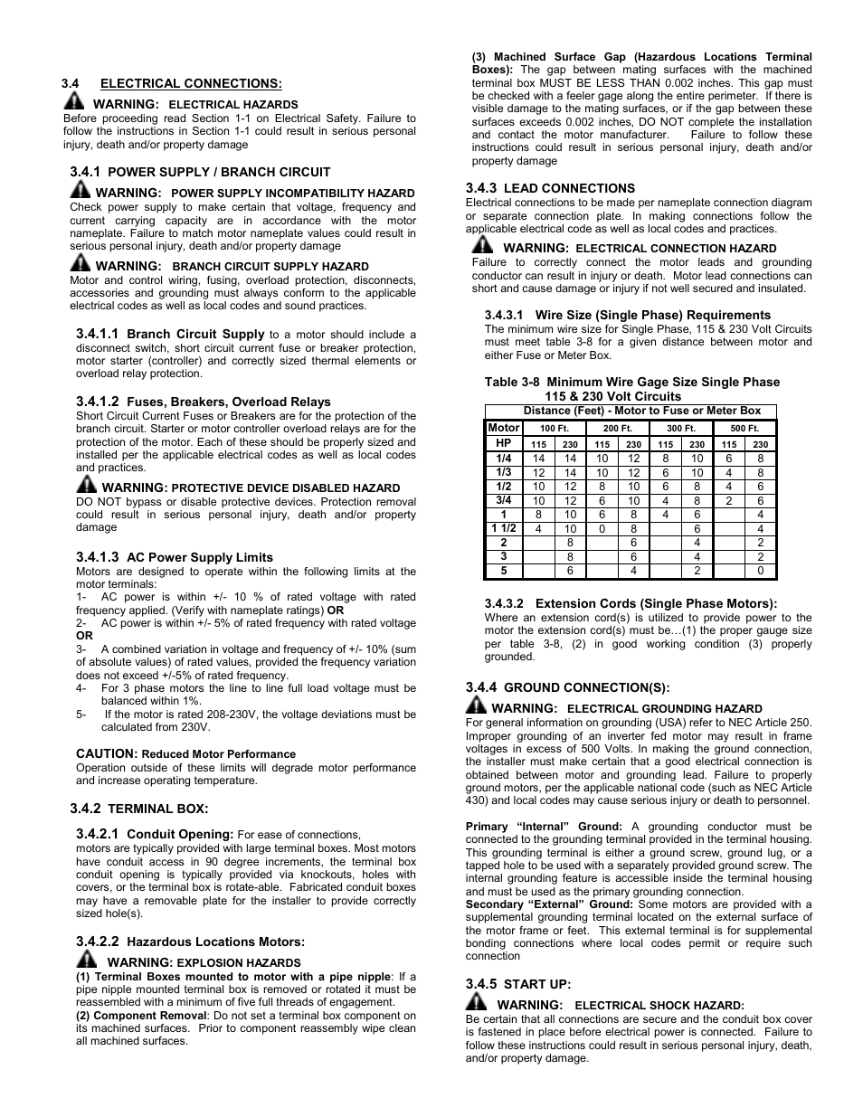 AXEON Marathon Motor User Manual | Page 9 / 15