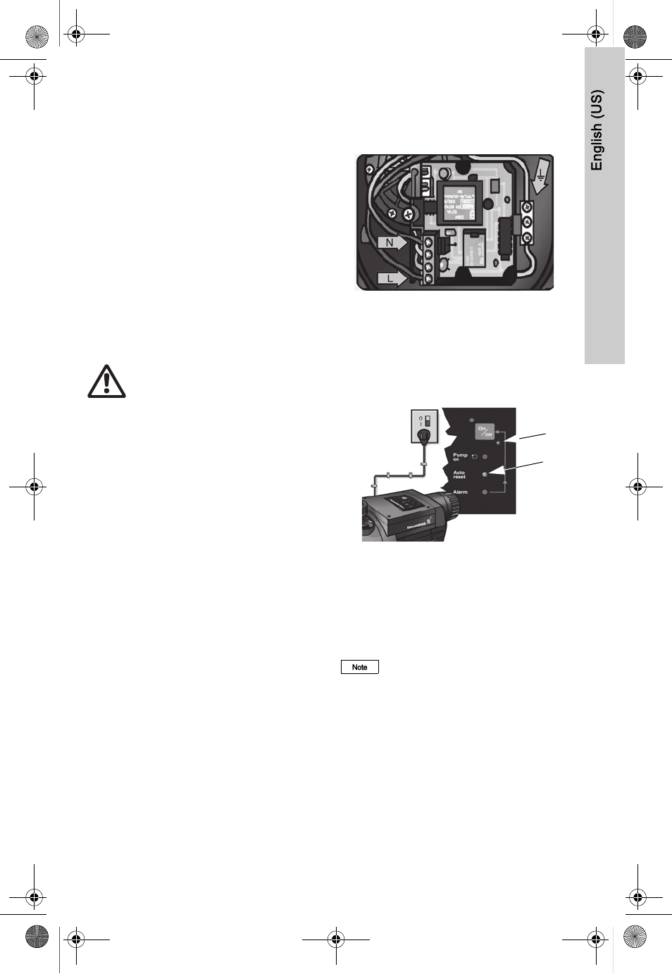 Electrical connection, Generator or inverter, Warning | English (us) 8. electrical connection | AXEON Grundfos MQ-Series User Manual | Page 11 / 68