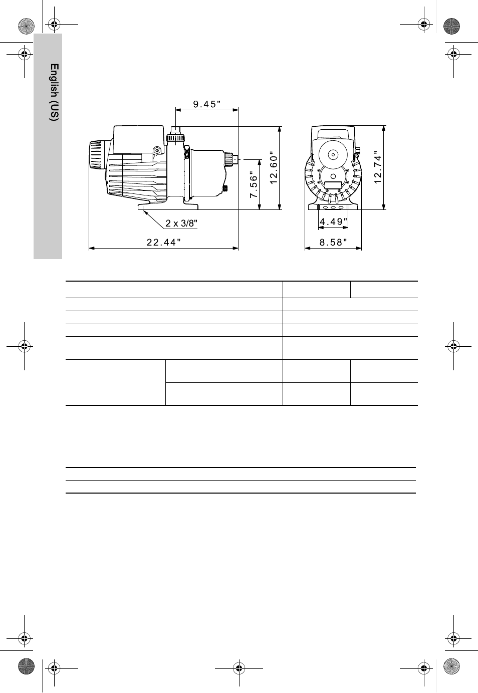 Technical data, Dimensions, Electrical data | Approvals, Accessories, Tion 12.1 dimensions, English (us) 12. technical data | AXEON Grundfos MQ-Series User Manual | Page 18 / 68