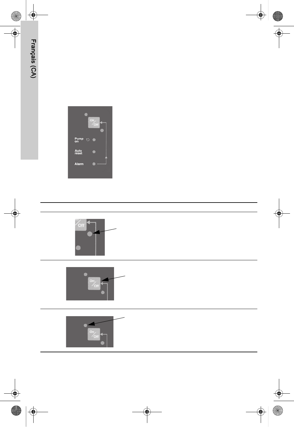 Fonctions, Panneau de commande, Français (ca) 9. fonctions | AXEON Grundfos MQ-Series User Manual | Page 54 / 68