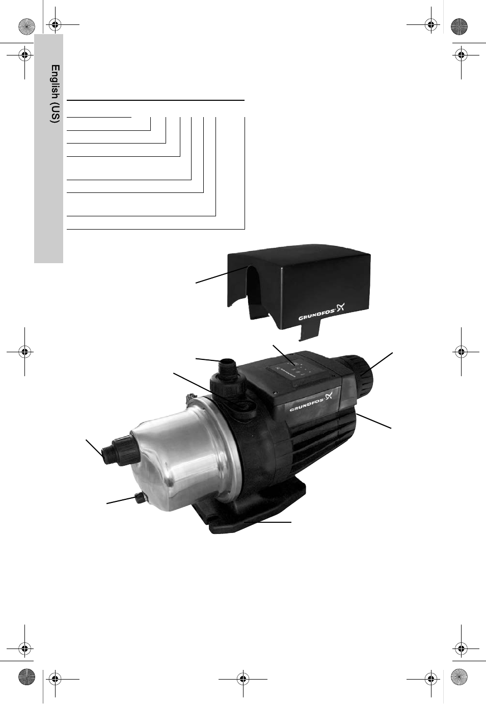 Identification, Type key, English (us) 5. identification | AXEON Grundfos MQ-Series User Manual | Page 6 / 68