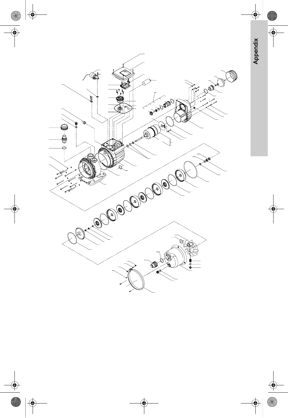 Appendix, Exploded view | AXEON Grundfos MQ-Series User Manual | Page 63 / 68