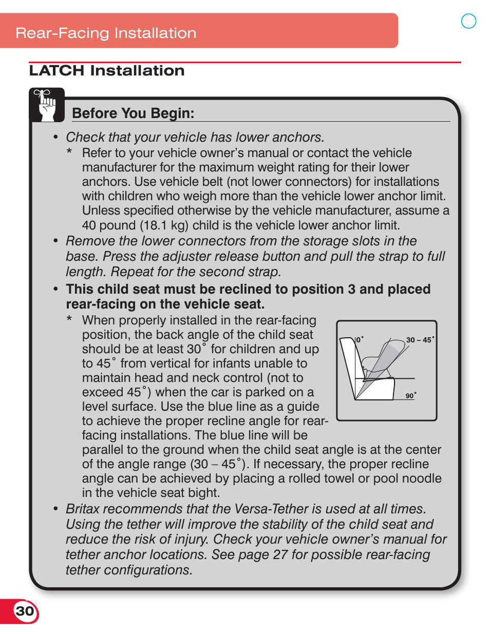 Britax BOULEVARD 70 CS User Manual | Page 32 / 72