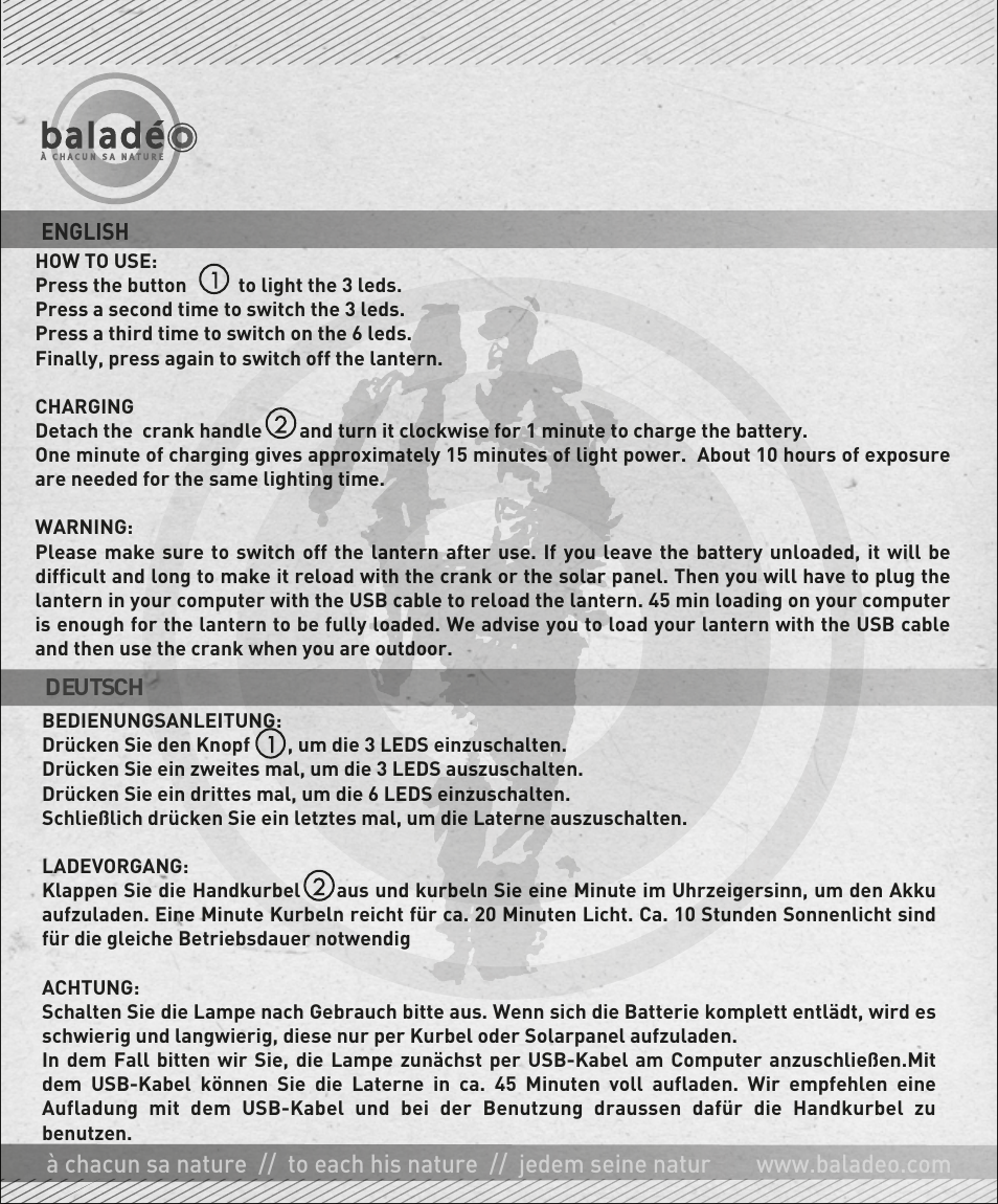 Baladeo PLR417 User Manual | Page 2 / 2