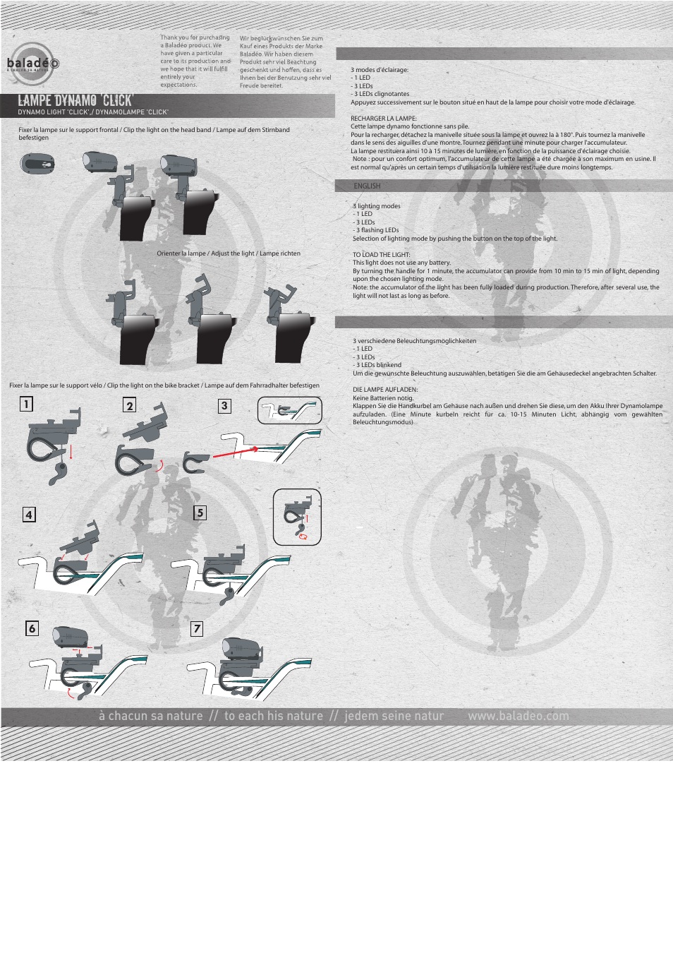 Baladeo PLR409 User Manual | 1 page