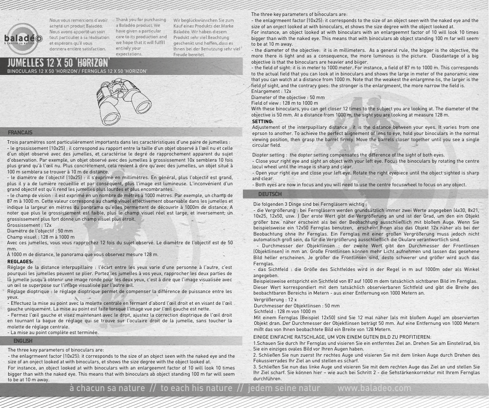 Baladeo PLR007 User Manual | 1 page