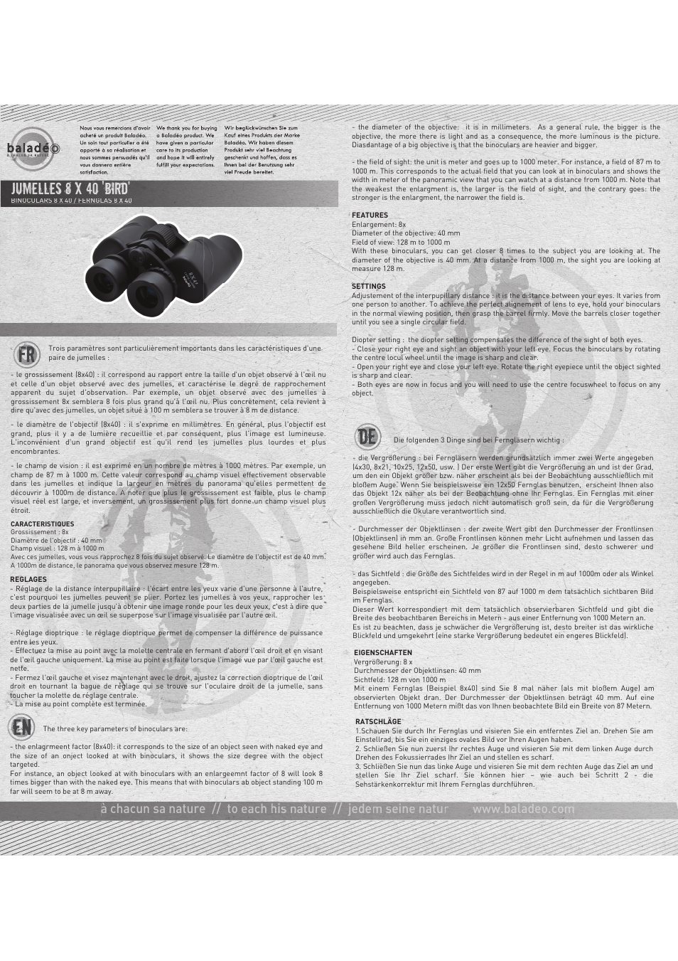 Baladeo PLR607 User Manual | 1 page