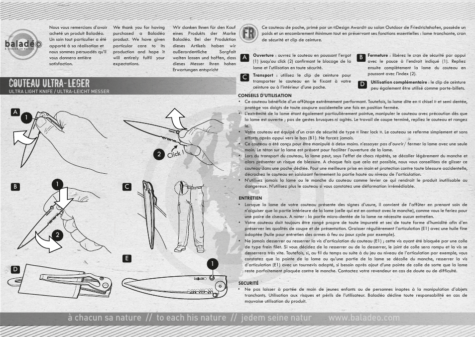 Baladeo ECO130 User Manual | 2 pages