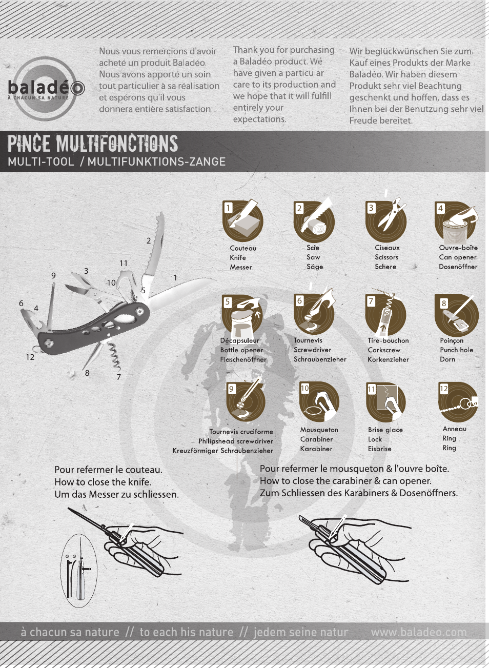 Baladeo ECO094 User Manual | 1 page