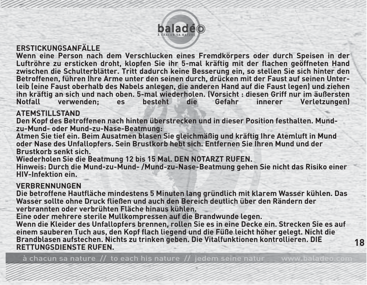 Baladeo PLR714 User Manual | Page 23 / 28