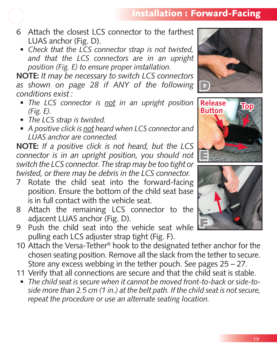 Df e | Britax Diplomat P321900 User Manual | Page 21 / 40