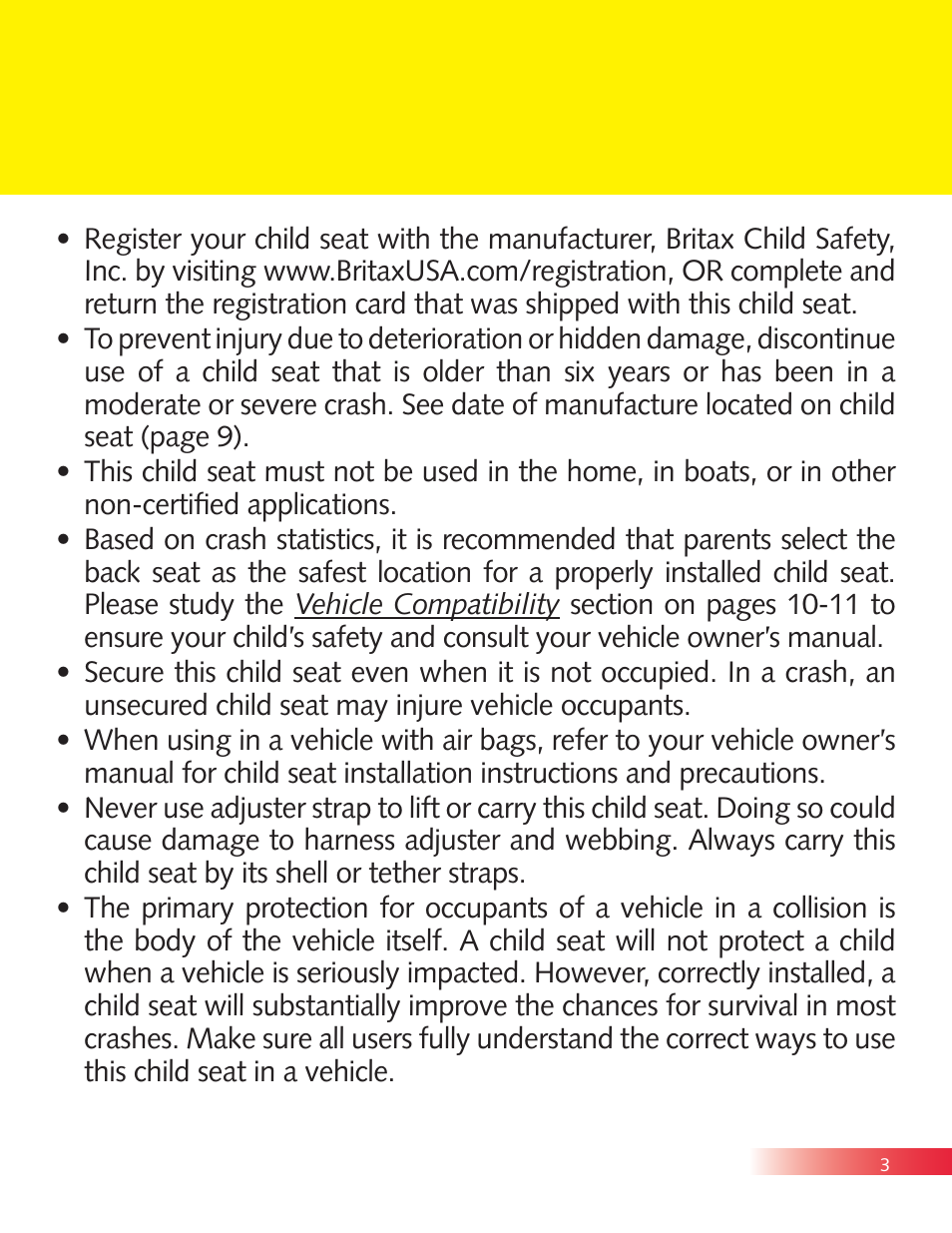 Britax Diplomat P321900 User Manual | Page 5 / 40