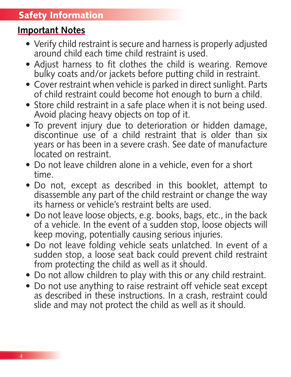 Britax Boulevard User Manual | Page 6 / 44