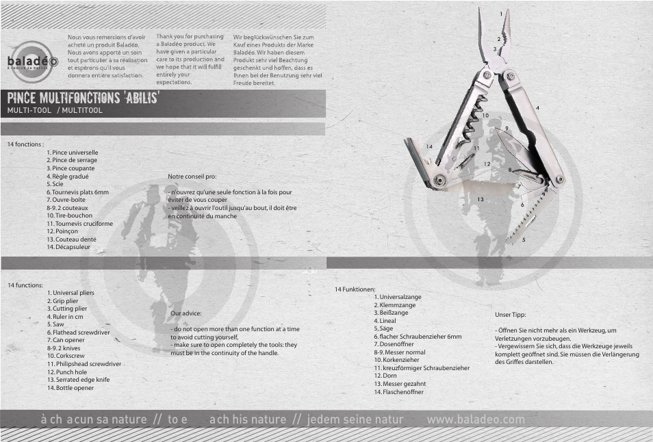 Baladeo ECO058 User Manual | 1 page