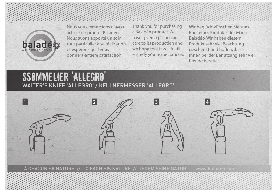 Baladeo ECO001 User Manual | 1 page