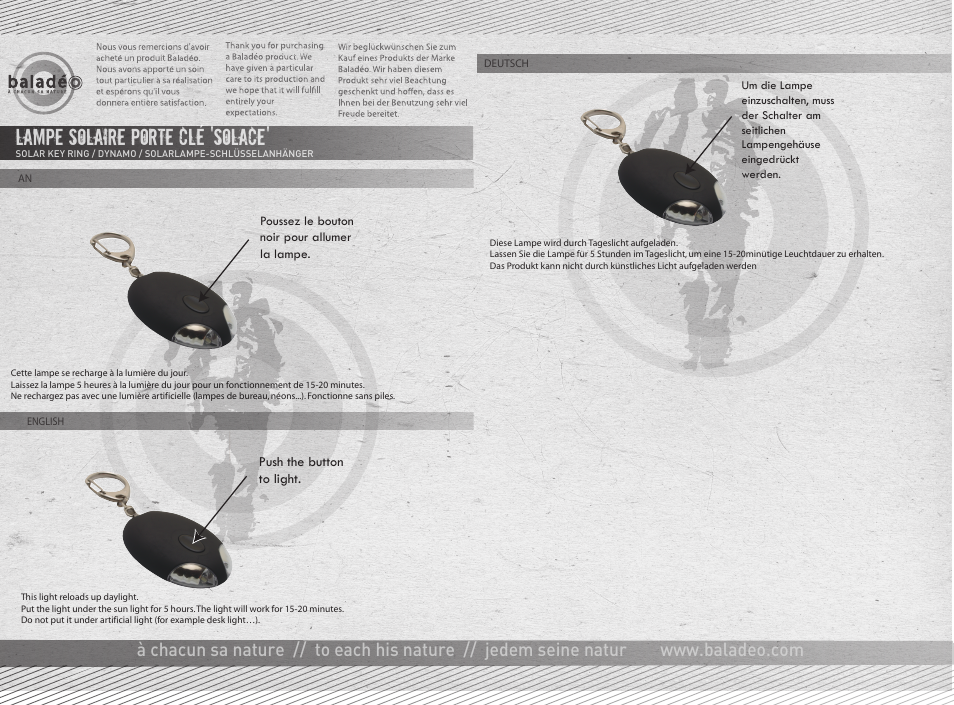 Baladeo PLR418 User Manual | 1 page