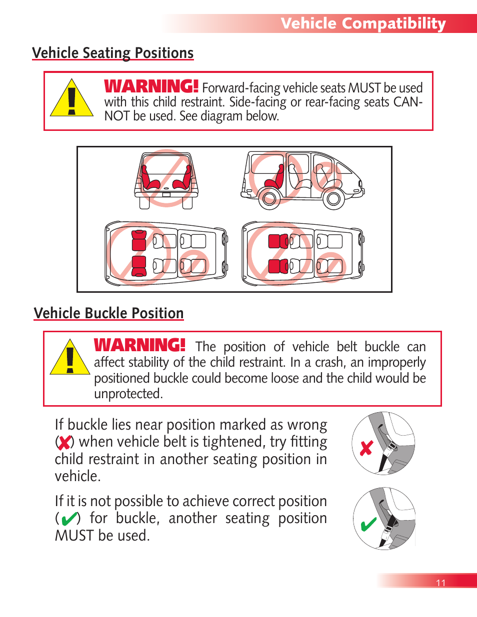Warning | Britax Diplomat User Manual | Page 13 / 42